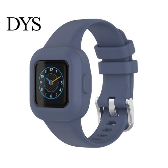 Silicone Watch Band One-piece Soft Wrist Bracelet Replacement Strap Watchband for Garmin Fit JR3/Vivofit Jr.3