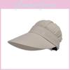 Summer Sun Hat With Wide Brim And Airy Nylon Fabric For Beach And Sports Use