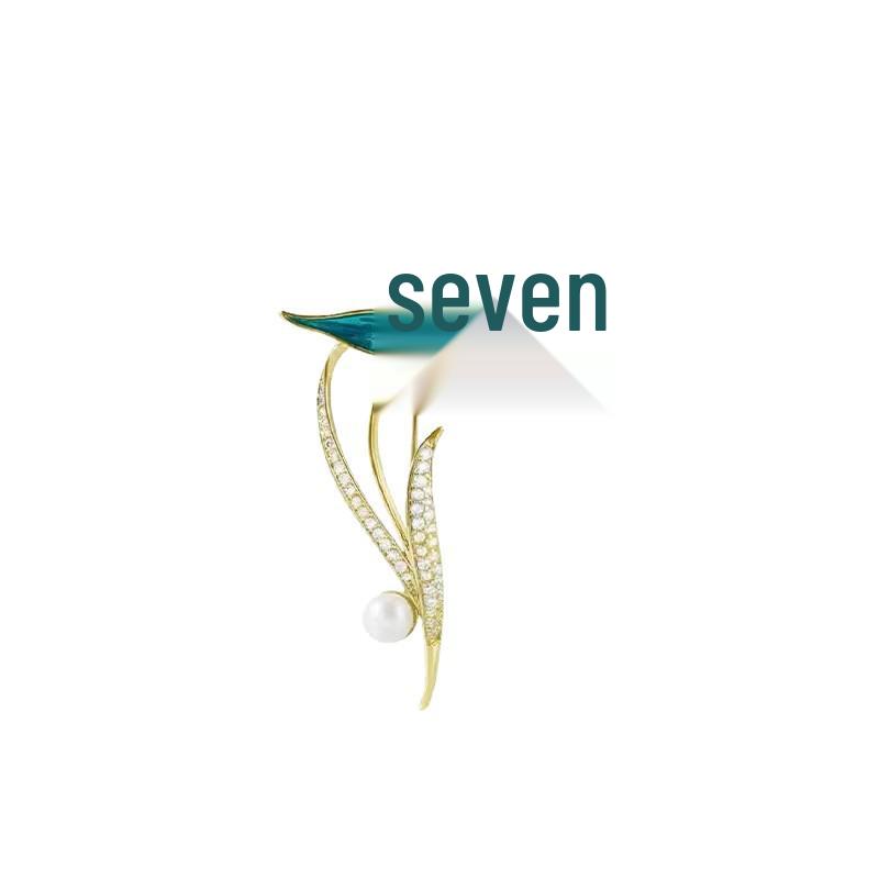 Korean Style Magnolia Pearl Brooch - Elegant, High-End Anti-Exposure Pin for Clothing Accessories