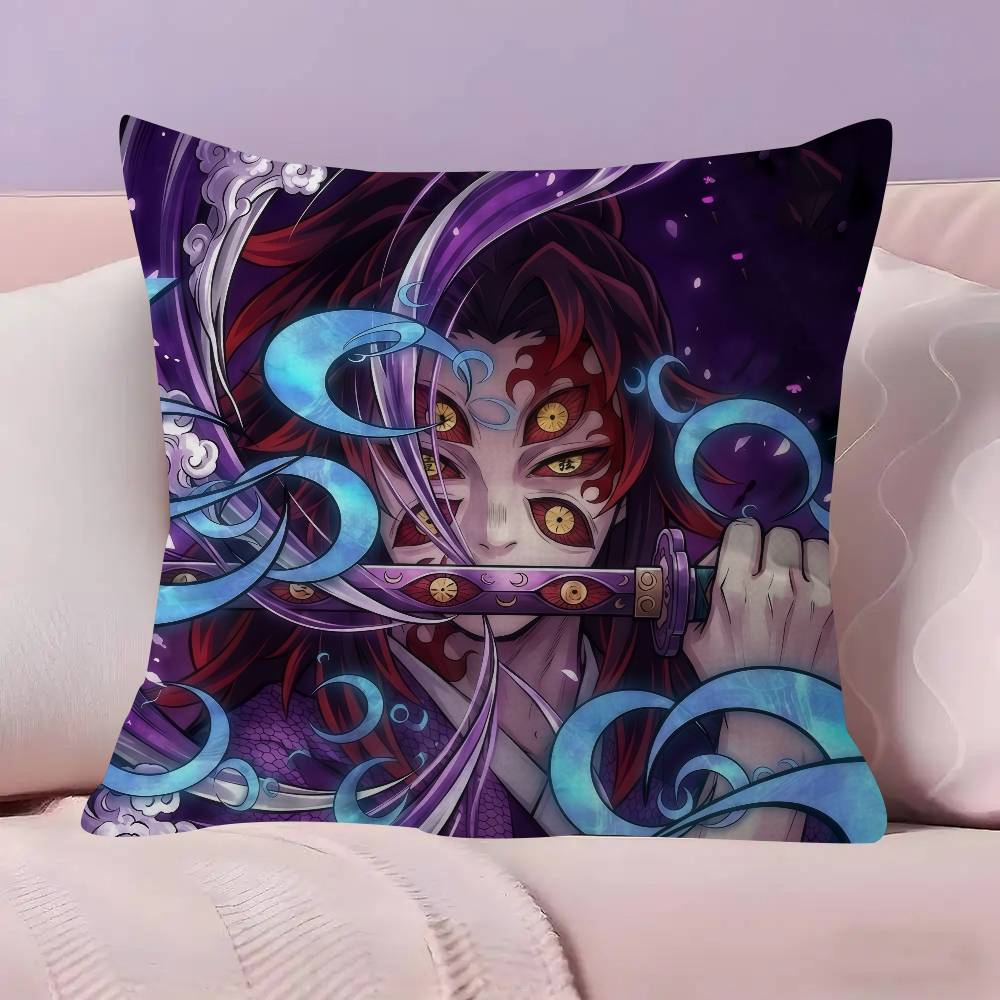 Decorative Room Aesthetics Pillow Case Home Decor Bedroom Sofa Bed Couch Pillow Cover 45x45 Cute Kkokushibo anime Oofficial
