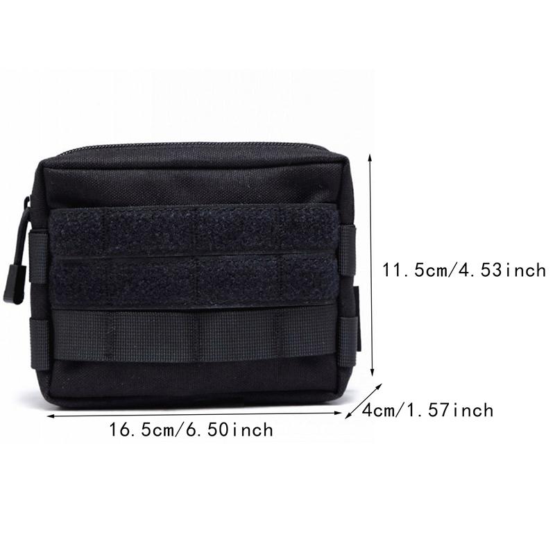 Outdoor Molle Utility EDC Tool Waist Pack Medical First Aid Pouch Phone Holder Case Hunting Bag Survival Gear