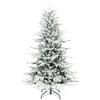 Artificial Christmas Tree, 180cm Christmas Tree with Snow, 1815 Branches, Foldable Metal Stand