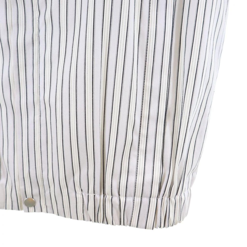 LEMAIRE made in Japan stripe cotton Zip jacket 1 White system Men's Used