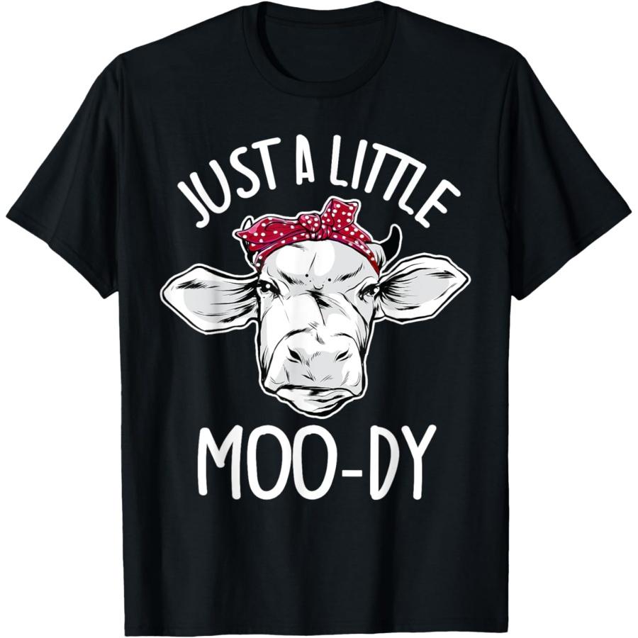 Корова Просто Немного Му-дистая Смешная Футболка для Любителя Коров S