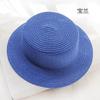 Parent-child Handmade British Hat Summer Women's Sunscreen Straw Hat Flat Top Top Hat Hat Embryo Various Styles of Hat Embryo