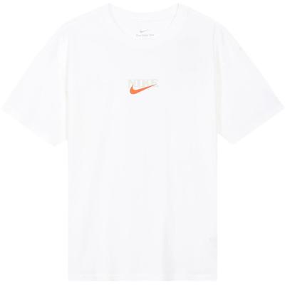 T Shirts Men's White Crew Neck Moderate (Unisex) T-Shirts FN3700 100