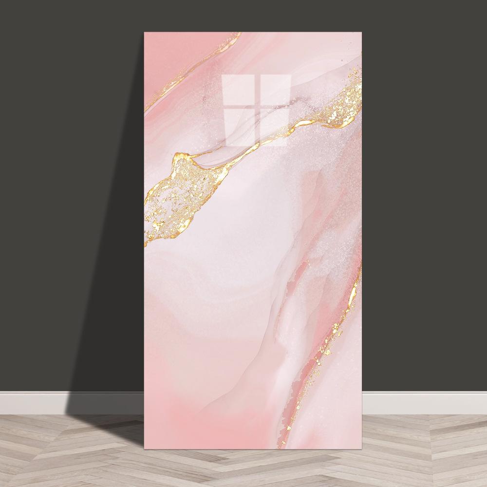 

60*30cm Thickened Gold Foil Self-Adhesive Tile Sticker, Faux Ceramic Tile Wallpaper Waterproof Wallsticker Kitchen & Living Room Decor 6PCS