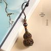 Green Sandalwood Openwork Gourd Keychain Pendant for Men & Women - Year of the Rabbit Ornament Sachet