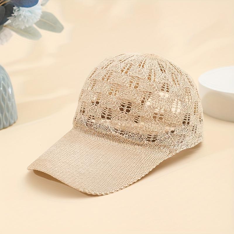 

Women s Breathable Mesh Baseball Cap - Adjustable Lightweight Stylish Openwork Design Sun Hat Adjustable