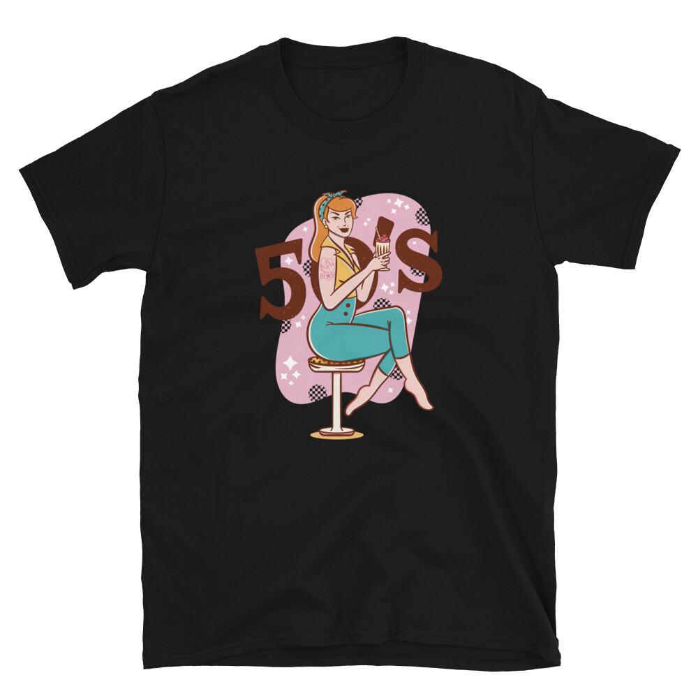50s Classy Pin Up Girl T-Shirt XXXL