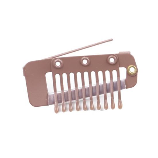 5Pcs Wig Clip with Safety Pin 10-Teeth Hair Extension Snap Clip Heavy Duty Metal Invisible Wig Securing Comb Chunni Dupatta Setting Clip