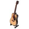 Miniature Wooden Guitar Model High Simulation Electric Guitar Mini Musical Instrument with Stand