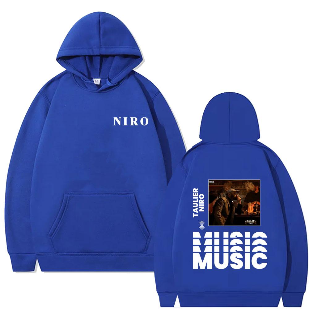 Rapper Niro Taulier Album Graphic Hoodie Men Women Rock Streetwear Unisex Fashion Vintage Casual Fleece Hoodies