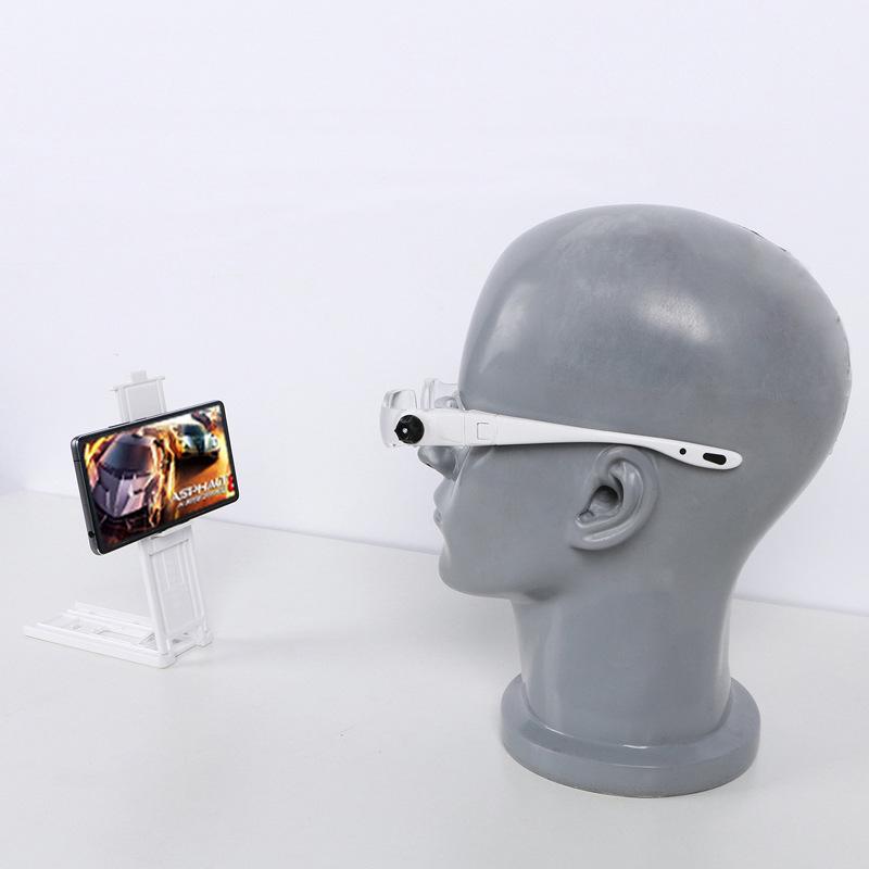 Enhanced Head-Mounted Magnifier Glasses: 1.5-3.8x Zoom for Reading, Myopia, and Screens