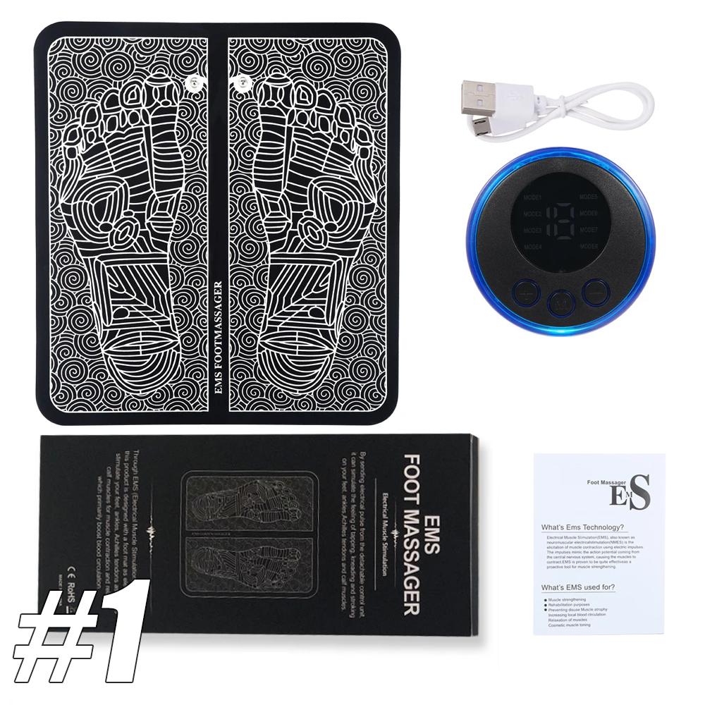 

1Pcs Foot Massager Pad With Remote Control For Relaxing Feet Portable Heat Function Foot Massage Mat