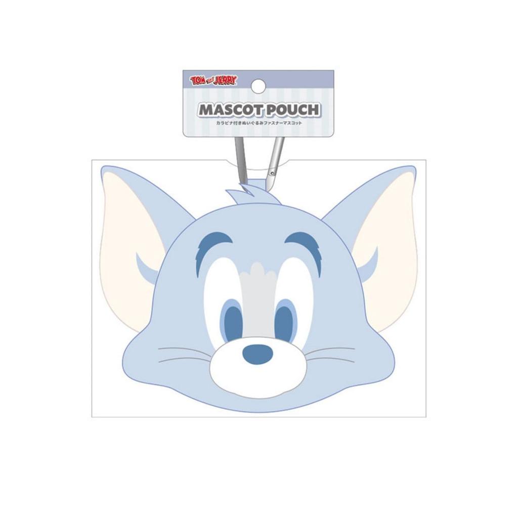 Tees Factory Tom and Jerry Plush Zipper Mascot with Dusty H136xW174xD65mm Carabiner, Color/Toffee, Approx. (TJ-5546997DF)