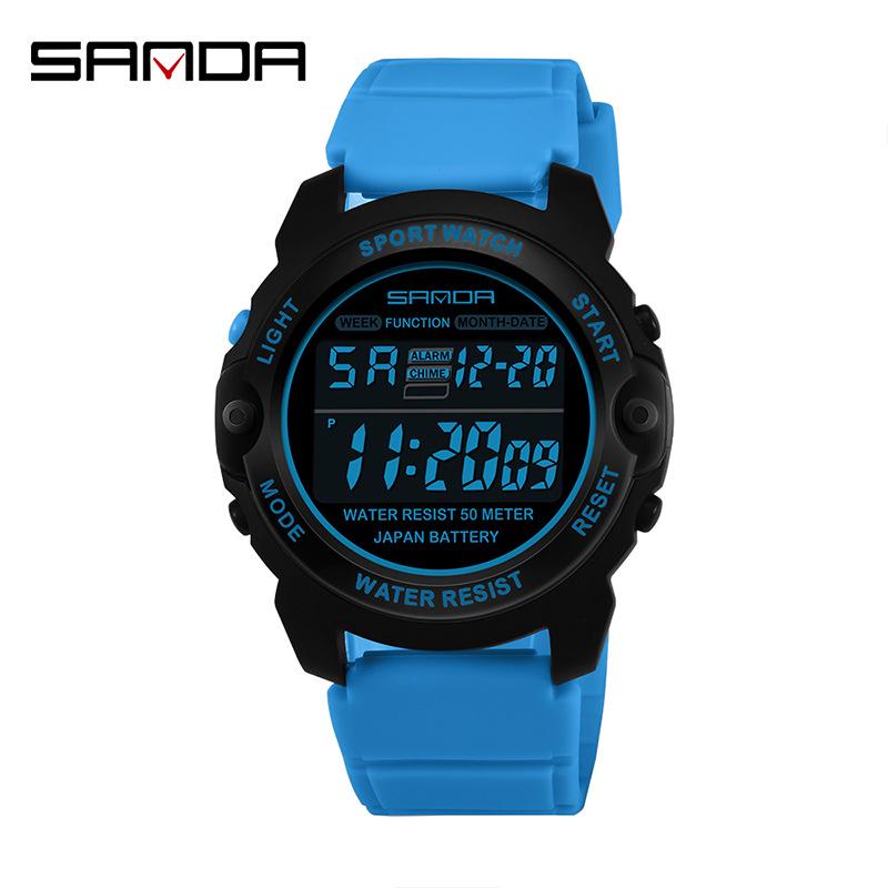 Sanda Unisex Multifunctional Electronic Sport Watch for Students