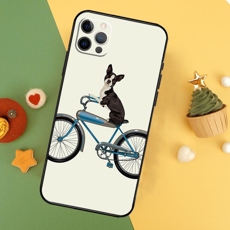 Boston Terrier Dog Phone Case For iPhone 17 17Air 16 15 14 13 11 12 Pro Max 12 13 Mini 16E Shockproof Cover