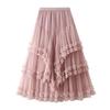 Women's Mesh Cake Skirt Puff Cake Skirt Half Body Skirt Multi Level Yarn Skirt