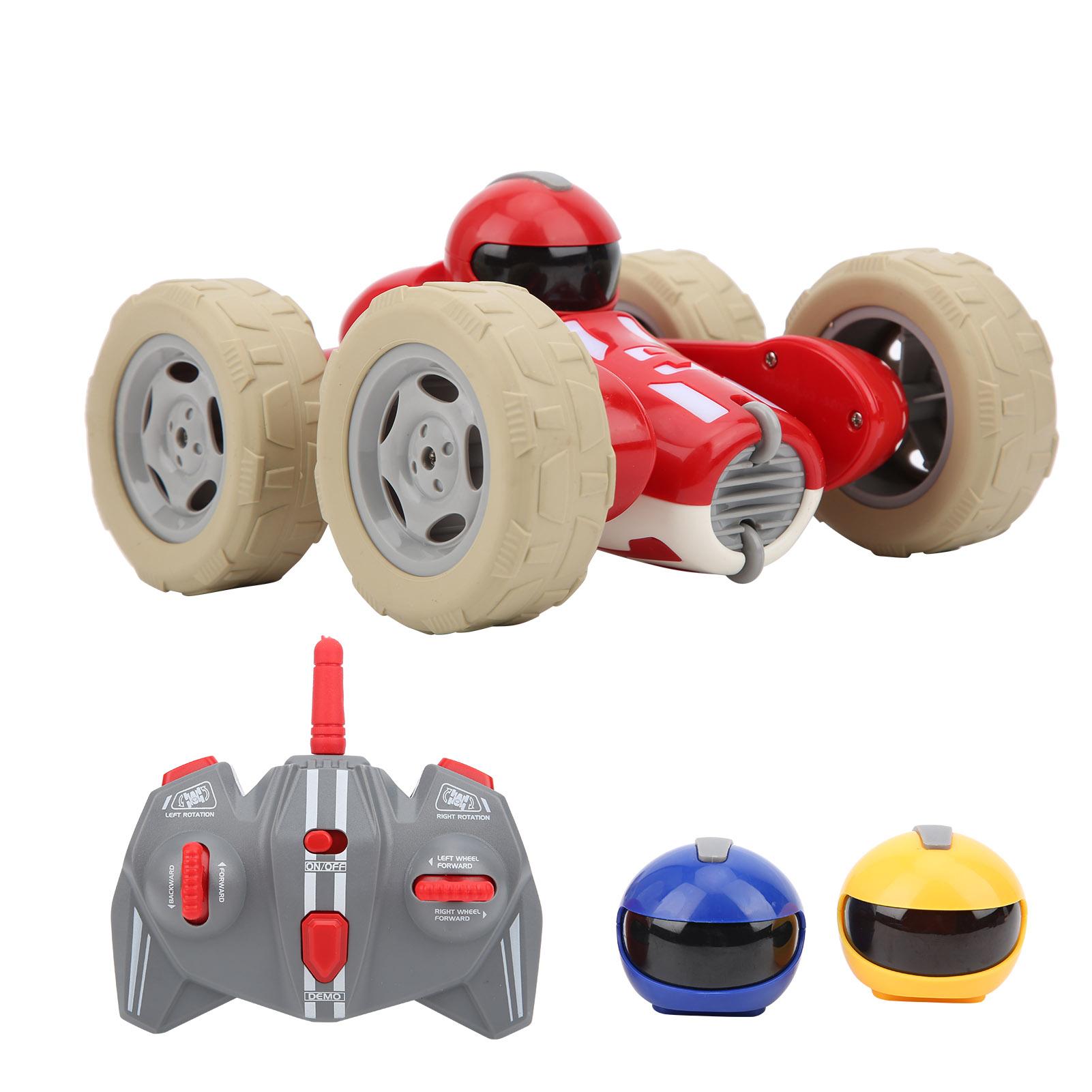 Retro Doublesided 2.4G Remote Control Stunt Car Cool Lighting Vivid Racing Sound