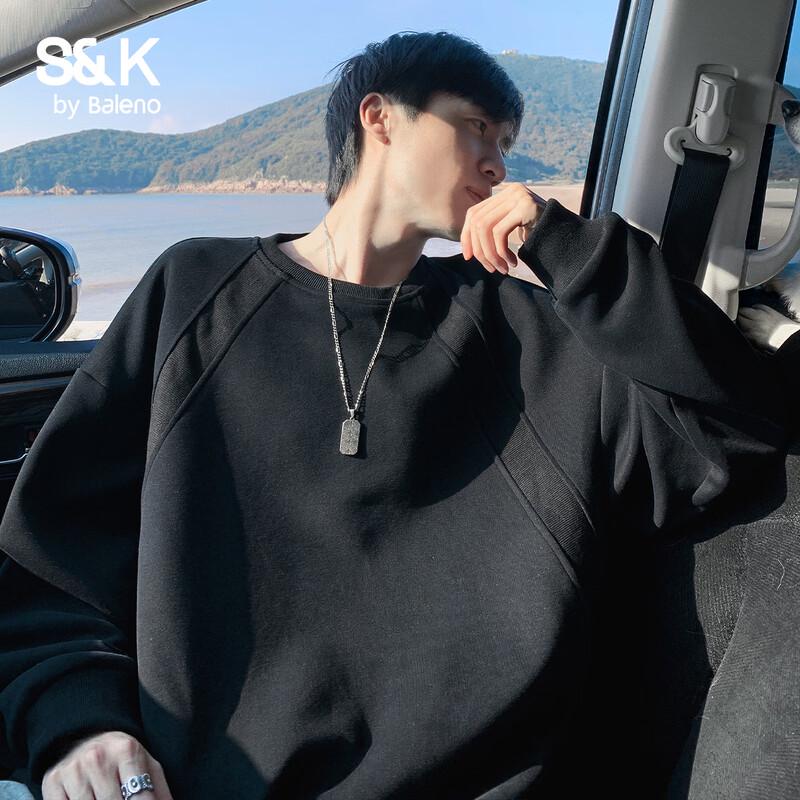 Baleno S&K Men's Solid Raglan Sweatshirt