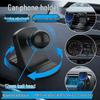 Multi-functional Car Phone Holder with Air Vent Clip and Adhesive Base for Dashboard Navigation