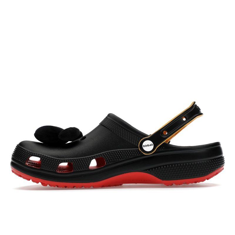 Unisex Crocs Mickey Mouse Classic Clog Black Red Yellow White Shoes 209895-8C1