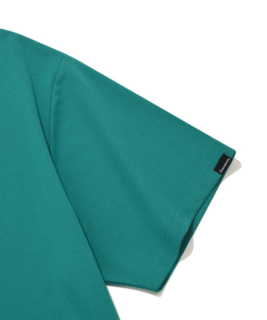 COVERNAT Silket Round T-Shirt Turquoise