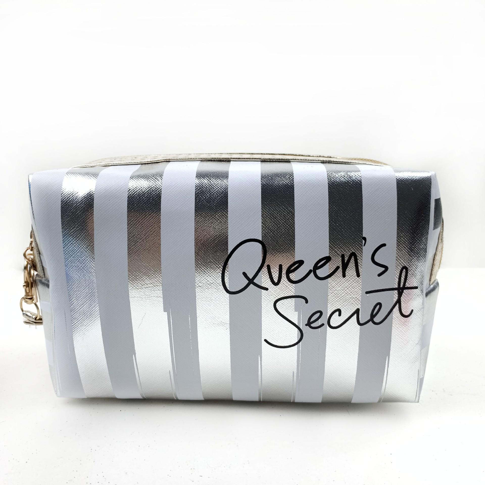 

Полосатая косметичка из ПУ, моющаяся сумка, многофункциональная дорожная сумка, водонепроницаемая, большой вместимости, сумка для хранения белый