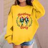Children's Fashionable Casual Long-sleeved Loose Christmas Print Pullover Sweatshirt