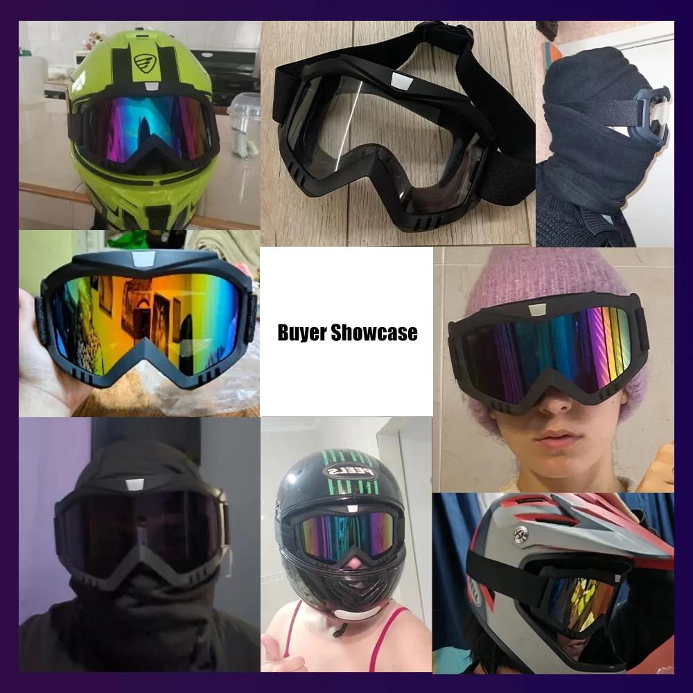 Ochelari de protecție de exterior pentru motocicletă, rezistenți la vânt și la nisip, ochelari tactici anti-explozie, vizieră pentru față, ochelari de motocross, schi