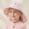 1-2Y 3-5Y 6-10Y Children's Sun Protection Hat Spring/Summer Lightweight Boys and Girls Printed Bucket Hat Beach Sun Shawl S