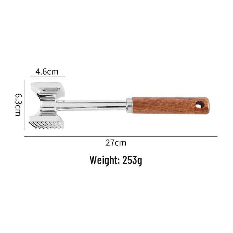 Solid Aluminum Alloy Double-Sided Meat Tenderizer
