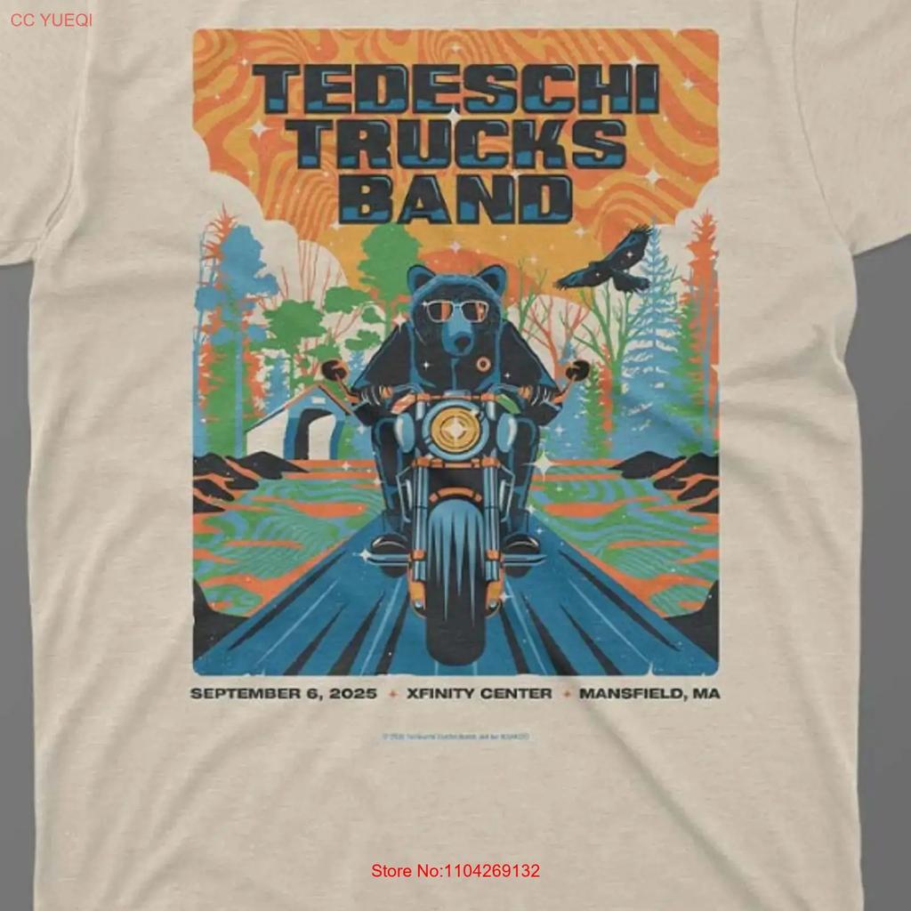 Tedeschi Trucks Band Unisexsfield Massachusetts 2025 Kurzarmshirt Kv41723 Vintage Oberteil Für Den Alltag Lässig