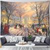 Christmas Snow Forest Scenery Tapestry Bedroom Living Room Home Wall Decoration