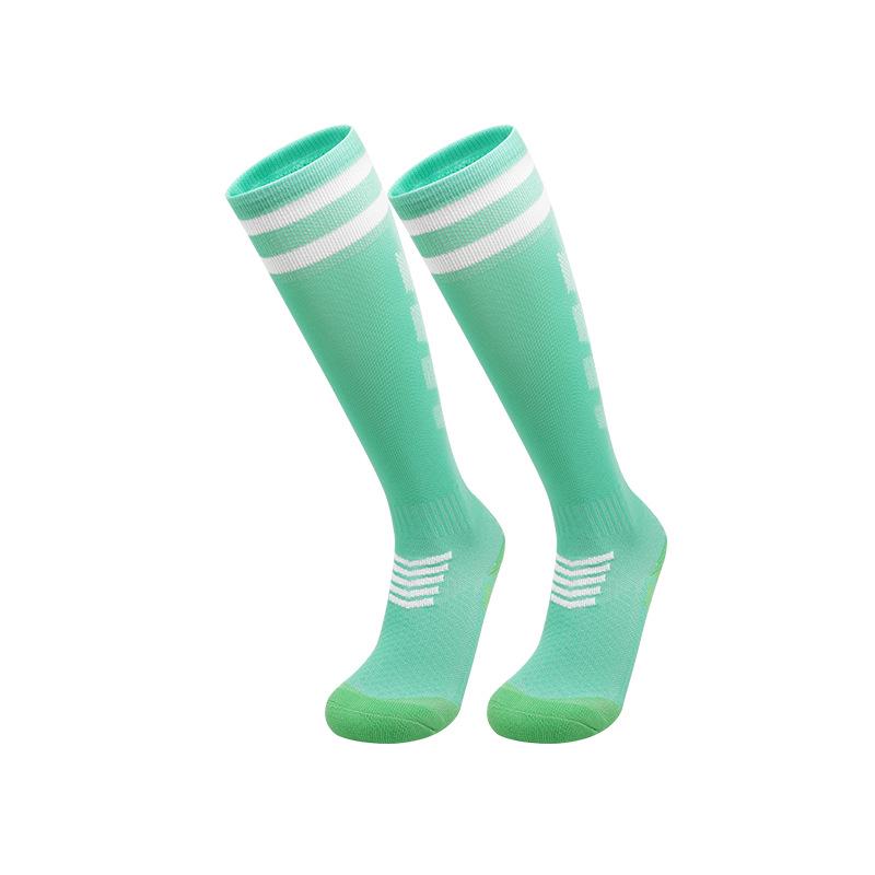 Premium Long Football Socks with Padding, Breathable & Protective for Adults and Big Kids