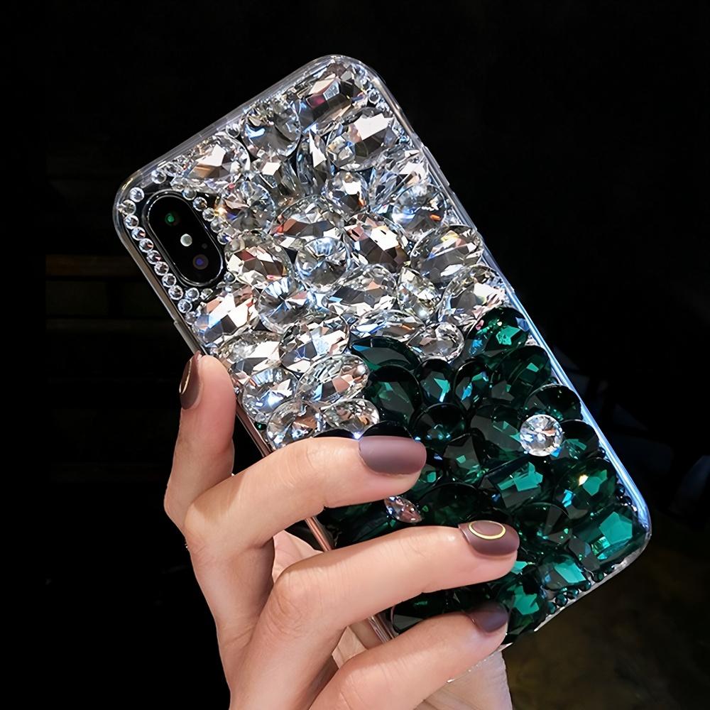 Luxury Bling Rhinestone Crystal Flower Phone Case For VIVO V50 Lite Pro V50E V29E V40E V30E V27E 4G 5G Glitter Diamond Gemstone Cover