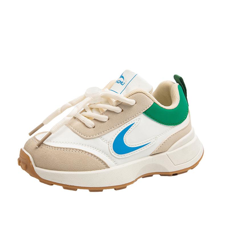 2025 Spring and Autumn New Outdoor Girls' Sports Shoes Children's Sports Shoes Draw Buckle Boys' Casual Sports Shoes