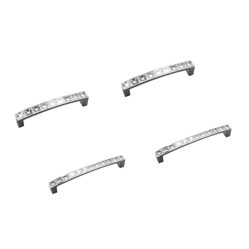Modern Crystal Diamond Door Knob Kitchen Cabinet Cupboard Drawer Pull Handle