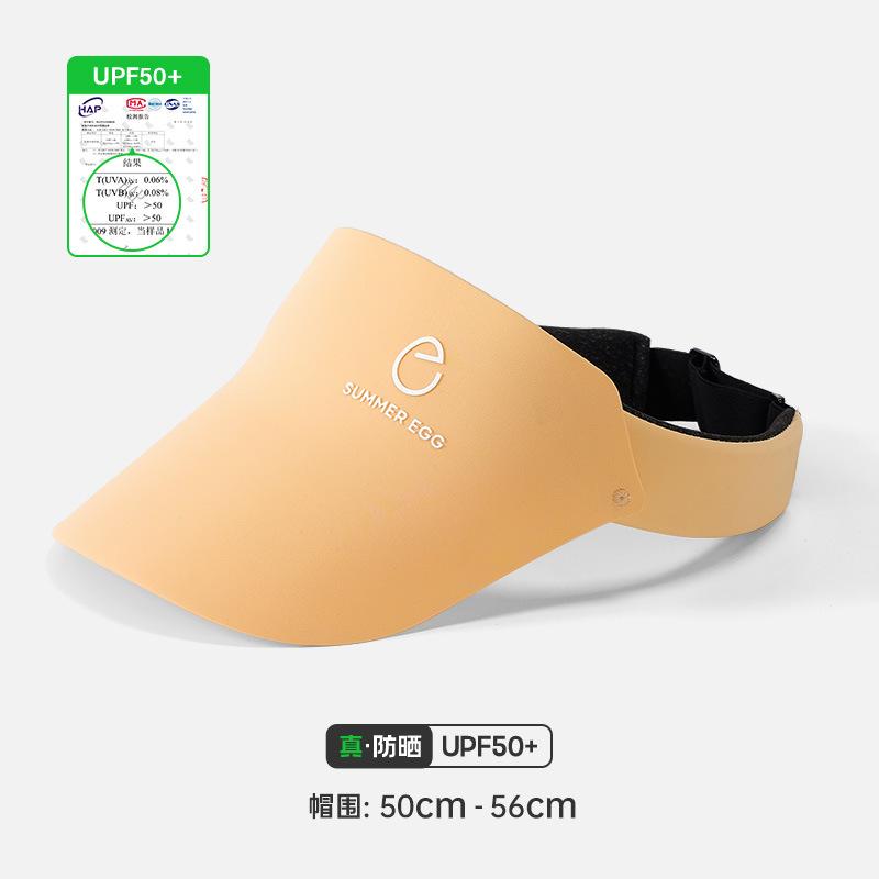 New Ice Silk Empty Top Hat, Adjustable Sunscreen Hat, Women's Outdoor Sports Hat, Sunshade Sun Hat