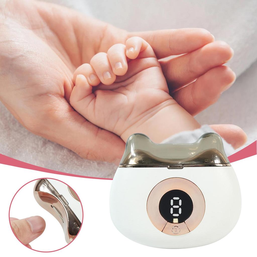 Electric Nail Clipper Rechargeable 3-Speed Quiet Cutter Automatic Electric Toe Nail Clipper for Fingernail Toenail Baby Kids