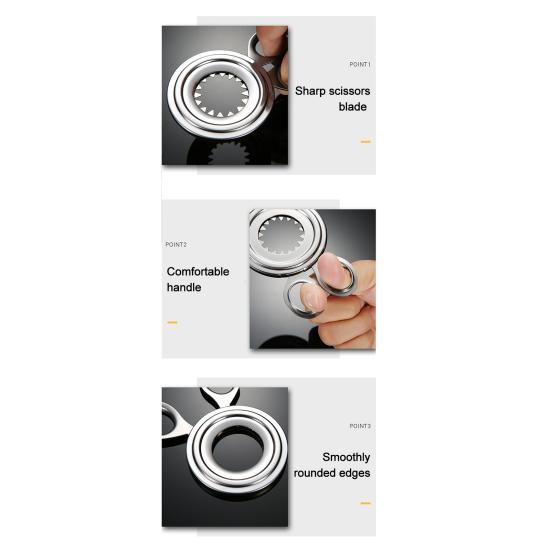 Stainless Steel Egg Cutter Opener Easy Egg Shell Remover Essential Kitchen Gadget for Cutting Eggshells Separating