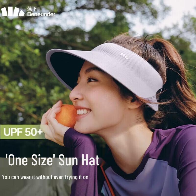 Beneunder UL711 Roll-up Seamless Sun Visor for Women