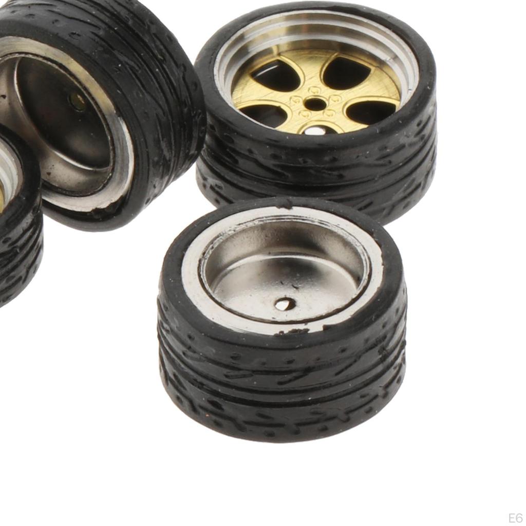1:64 Scale Diecast Car Wheel And Tire Combo