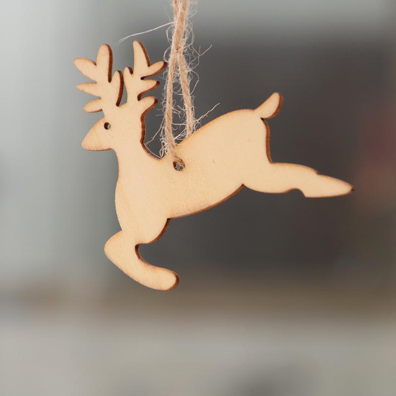 

Рождественские украшения Деревянные елочные украшения Подвесные товары для дома Упаковка из 10 штук elk