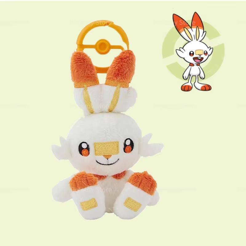 Original Pokemon Plush Key Ring Pikachu Sylveon Eevee Charmander Squirtle Quaxly Pok Sphere Buckle Animation Merchandise Presents
