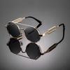Unisex Steampunk Fashion Sunglasses with Trendy Colored Lenses