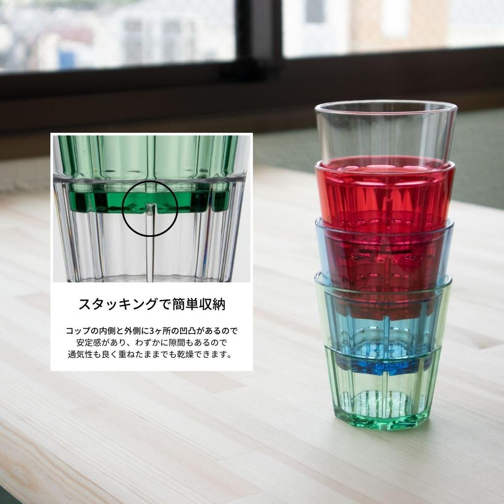 Thunder Group 470ml16oz Tumblers, Set of 12, Commercial Grade, Shatter-Resistant, Dishwasher Safe, Non-Stick Plastic Cups, Stackable (PLPCTB116GR-12S)