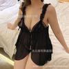 Large Size Erotic Underwear Sexy Pajamas Women's Summer Thin Mesh See-through Temptation Fat Mm Hot