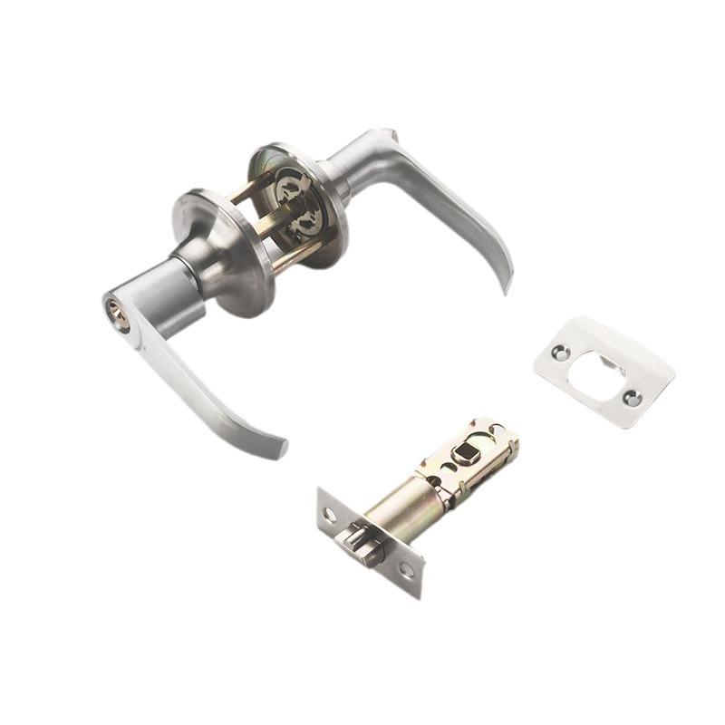 Three-Bolt Aluminum Alloy Spherical Door Handle Lock for Bathroom